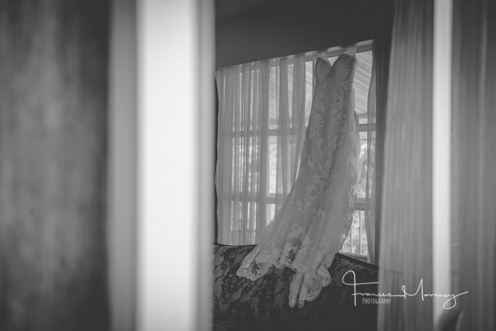 wedding dress photography on wedding day in the window light Collingwood Wedding Photographer-2549