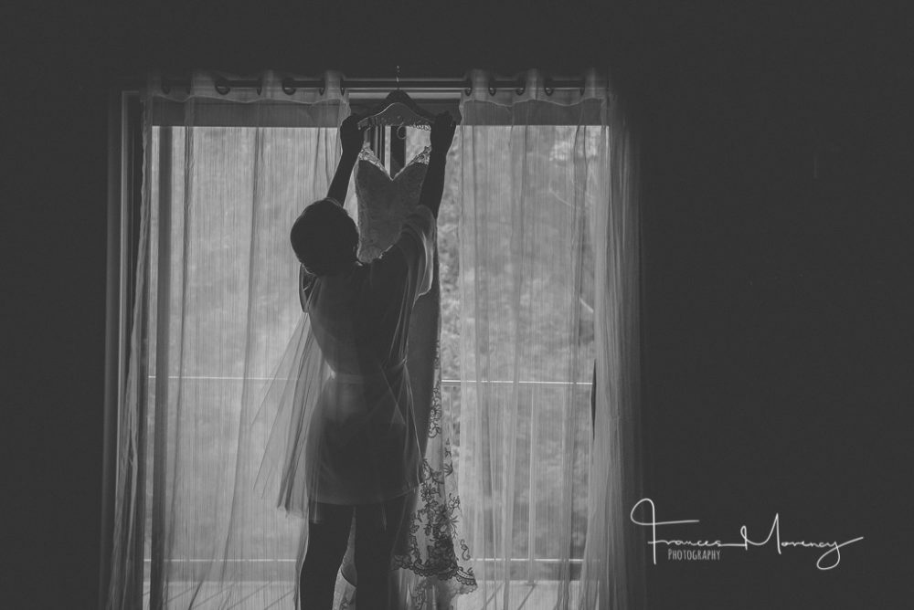 window light bridal preparations in a cluttered room Collingwood Wedding Photographer-2646