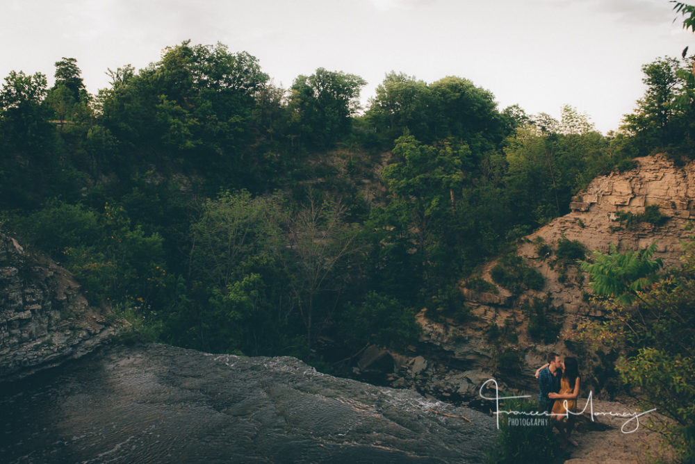 Albion Falls engagement photography with yellow dress Collingwood Wedding Photographer-3455
