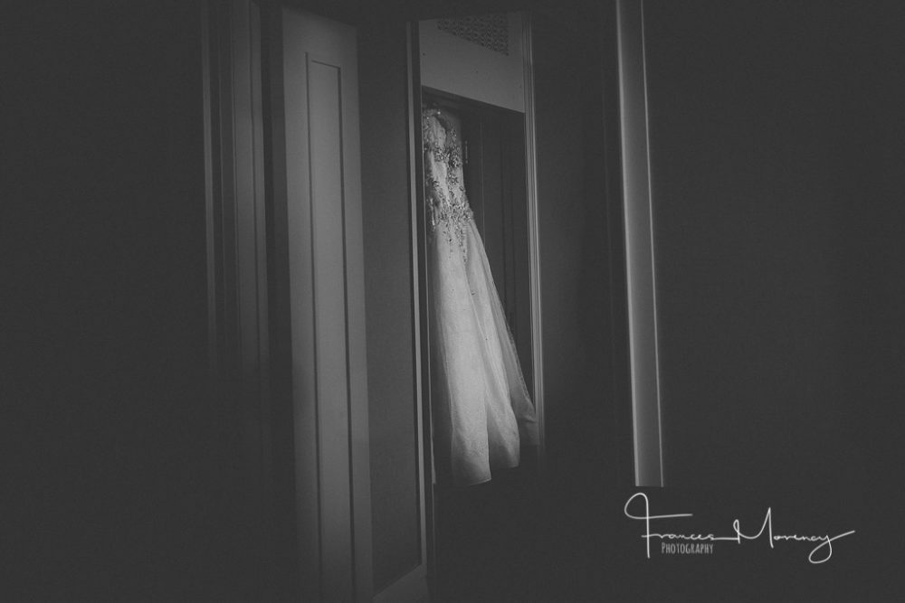 Wedding dress photography by window light in black and white The Ritz Wedding Photographer-7582