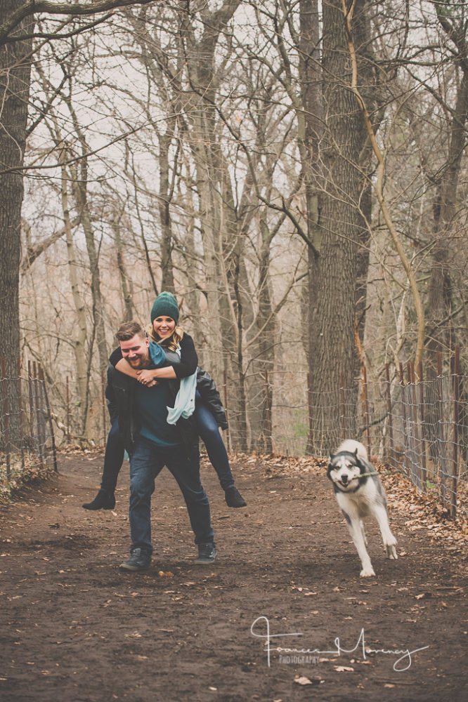 Unposed Lifestyle Engagement Photographer Unposed High Park Engagement with Dog