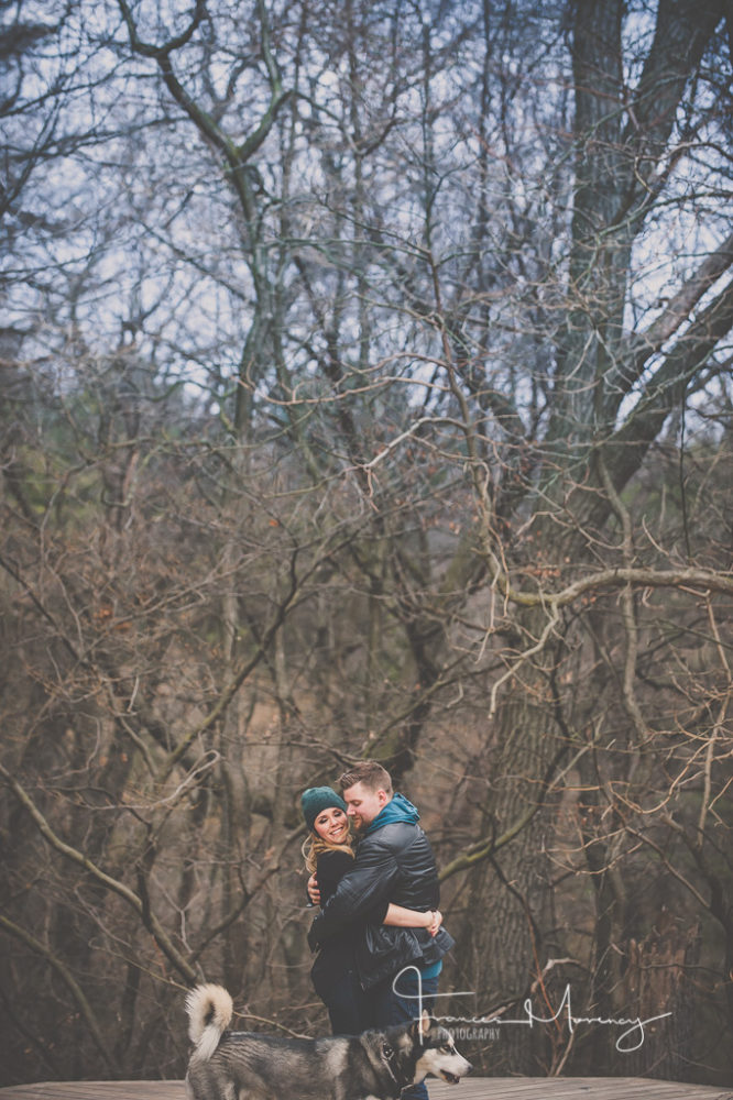 Unposed Lifestyle Engagement Photographer Unposed High Park Engagement with Dog