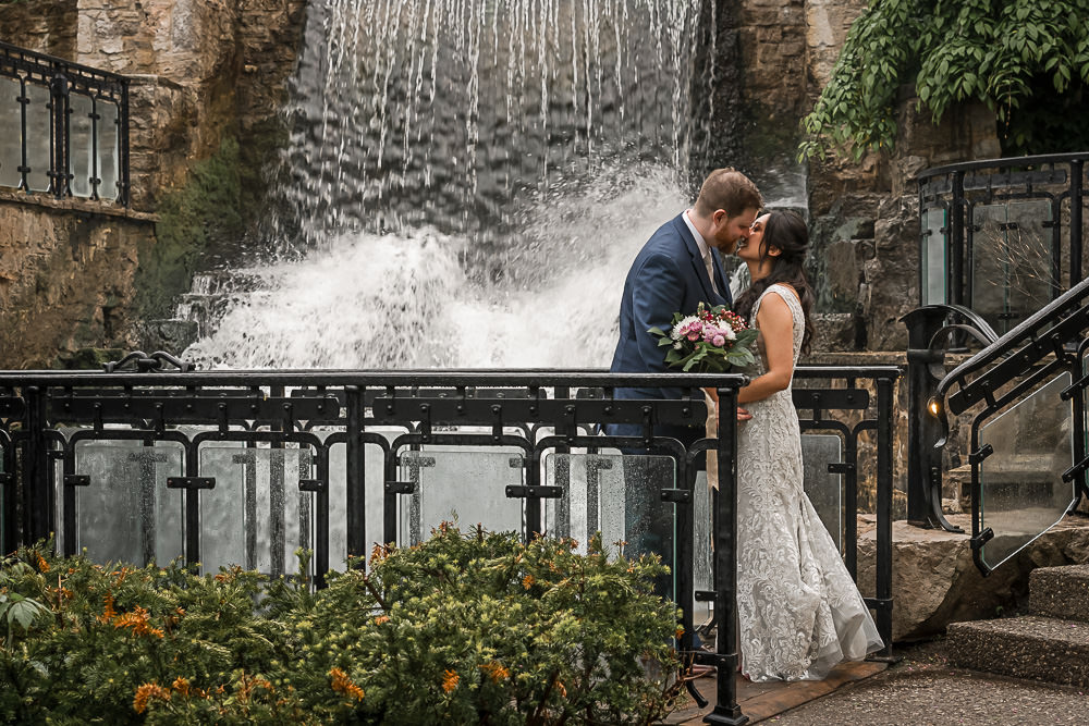 Waterfall portrait at Ancaster Mill