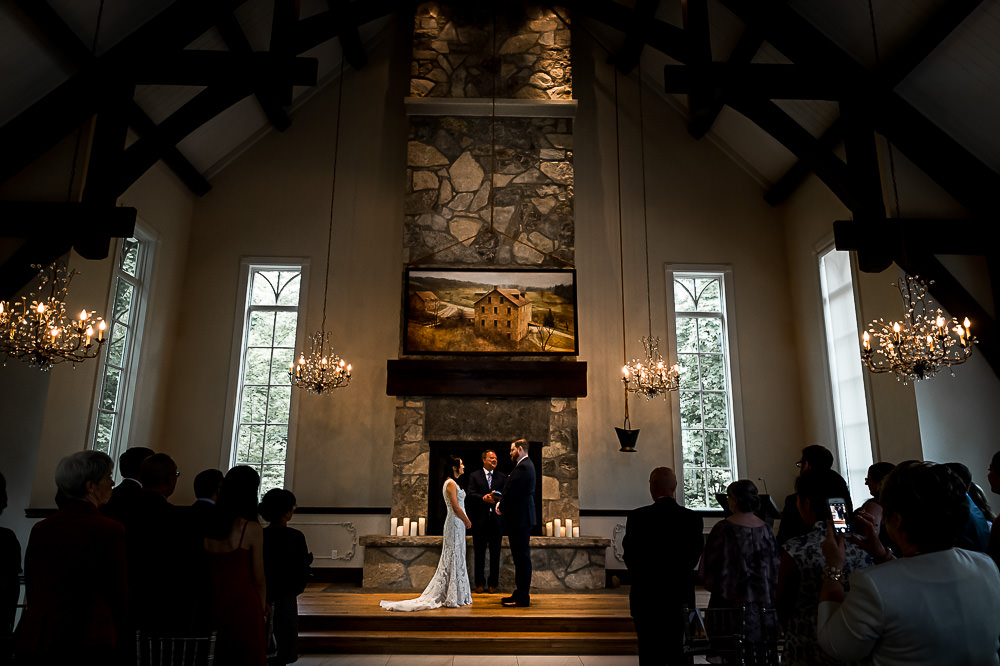 Ancaster Mill chapel wedding ceremony