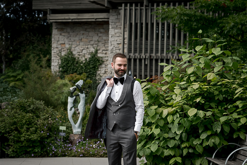 outdoor portraits of groom