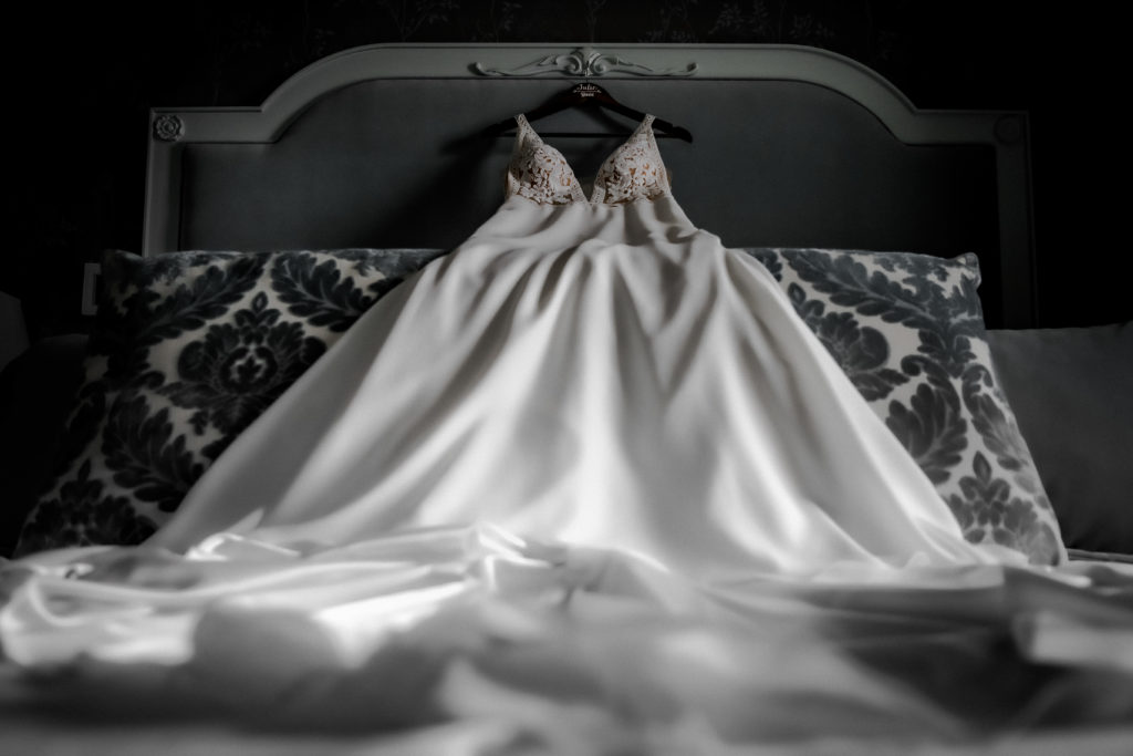 photo of dress on the bed