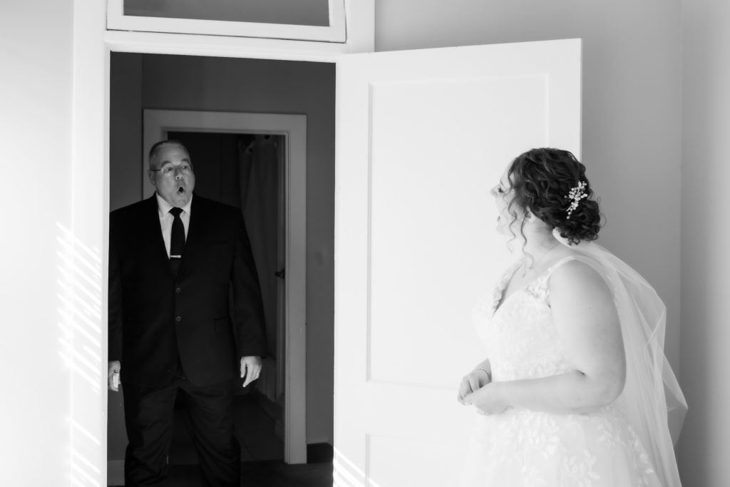 dad first look reaction of bride